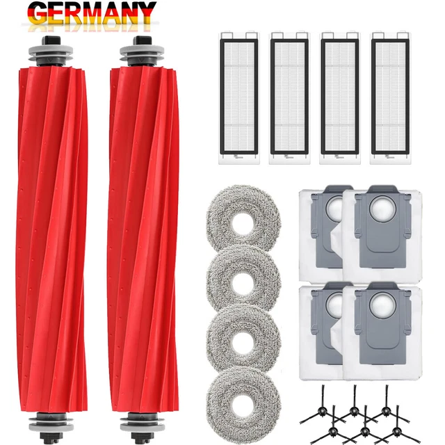 20 Teile Ersatz-Set Für Roborock Q Revo – Inkl. Rollbürsten, Filter, Staubbeutel, Wischpads & Seitenbürsten