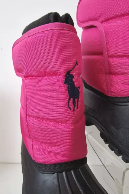 Stivali da neve neri rosa Ralph Lauren per bambine taglia 2 nuovi prezzo prezzo £78 2