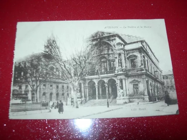 Carte Postale Ancienne   Avignon  Vaucluse  Le Theatre Et La Mairie