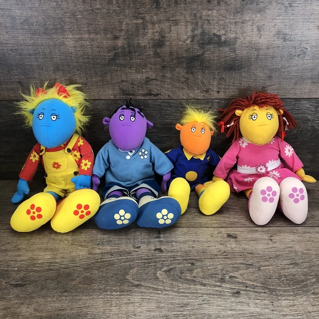 BBC CBBC TWEENIES 90s Kids TV Show Plush Toys Set Of 4 Vintage 1998 24 