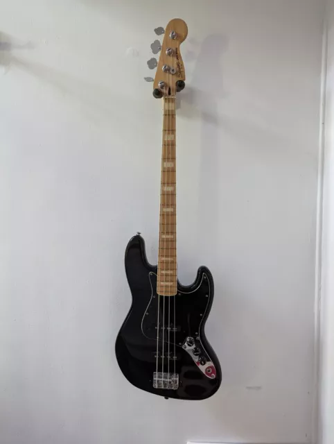Fender Squier Jazz Bass Black Electric Bass Guitar
