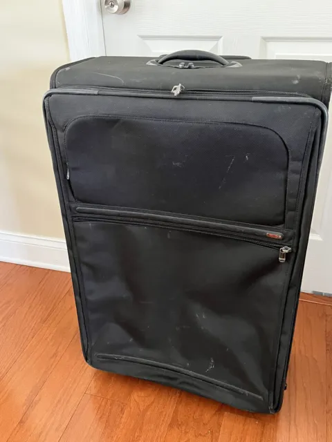 Large Tumi Suitcase 22047d4 Nylon Expandable Travel Luggage 32" x 22" x 12" 3