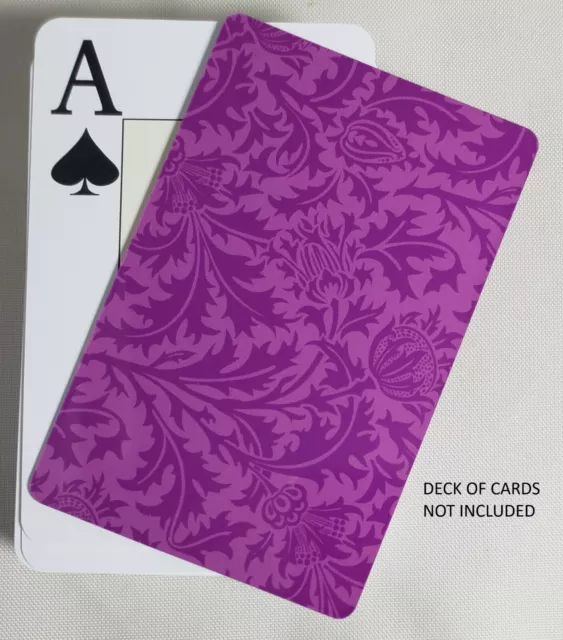 Premium Bridge Size Purple Cut Card For Poker Dealer Stiff and Flexible Plastic