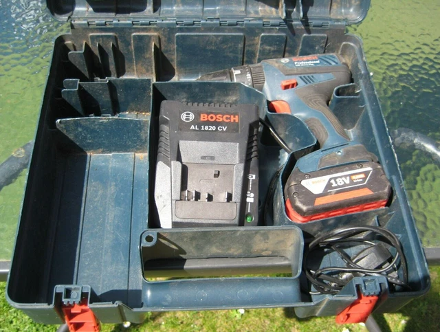 TALADRO DE MARTILLOS COMBINADO BOSCH GSB 18-2LI PLUS 18V c/w 4.0 Ah LI ION CARGADOR DE BATERÍA