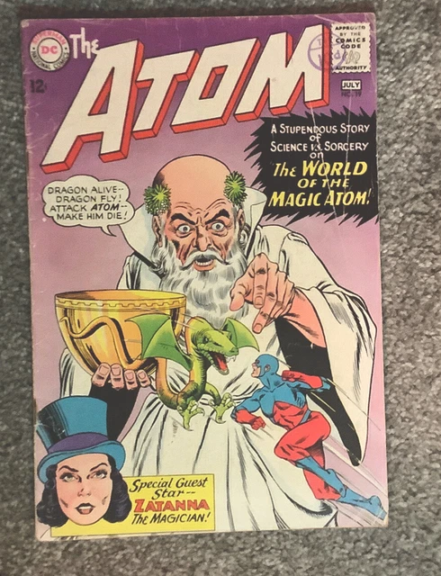 The Atom #19. 2nd App Zatanna. 1st App Cover Zatanna 1965. DC Comics