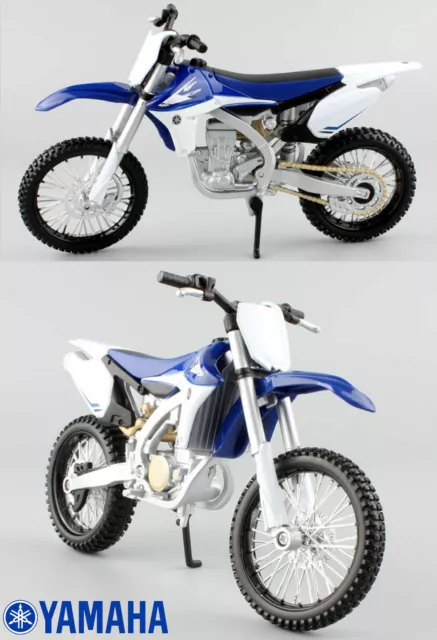 Yamaha YZ 450 F 1:12 Die Cast Motocross Auto Assemblage Jouet Modèle Moto Bleu