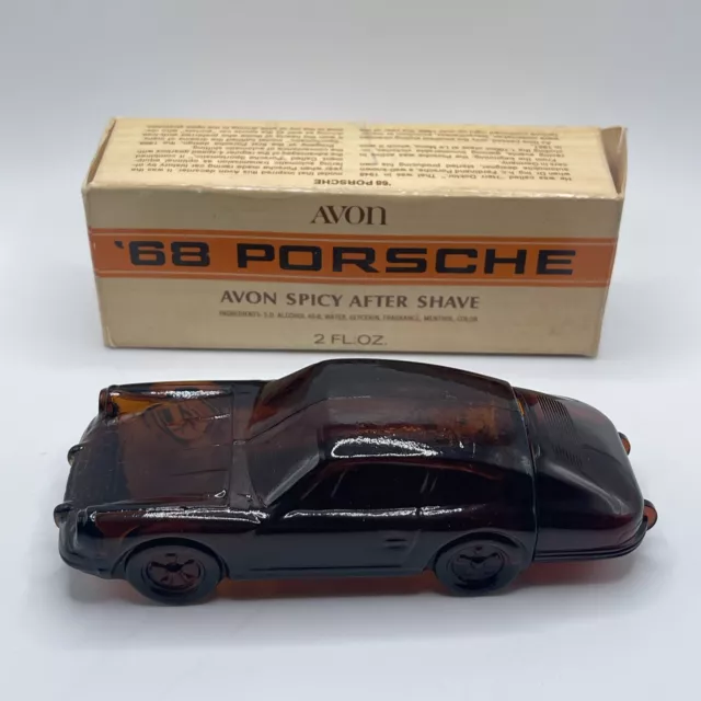 Vintage Avon ‘68 Porsche Spicy After Shave 2 Fl. Oz. Empty bottle - With Box 2