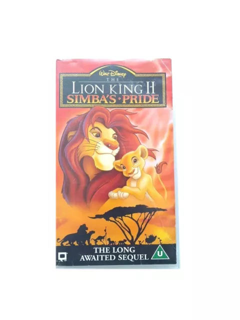 Lion King 2 Simba's Pride VHS Video Tape