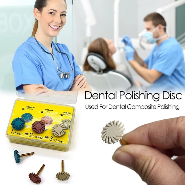 Odontología pulido disco pulido rueda pulido cepillo flexible espiral taladro de dientes