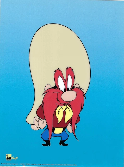 Warner Bros Looney Tunes YOSEMITE SAM Sericel Animation Art Cel 6" x 8"