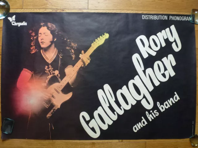 Affiche originale Rory GALLAGHER and his band 77 x 119 cm Chrysalis