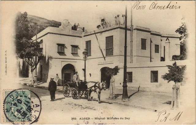 CPA AK ALGIERS Hospital Militaire du Dey ALGERIE (1144741)