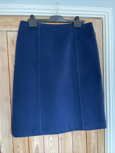 PRADA wool / Angora Blue Straight Skirt Size 46