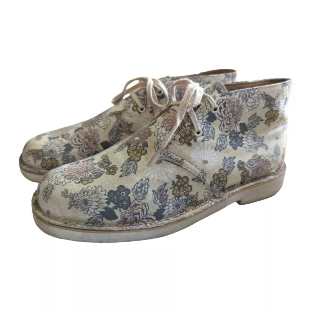 Clarks Originals x Liberty Art Fabrics Floral Desert Boots UK2.5 VGC Festival