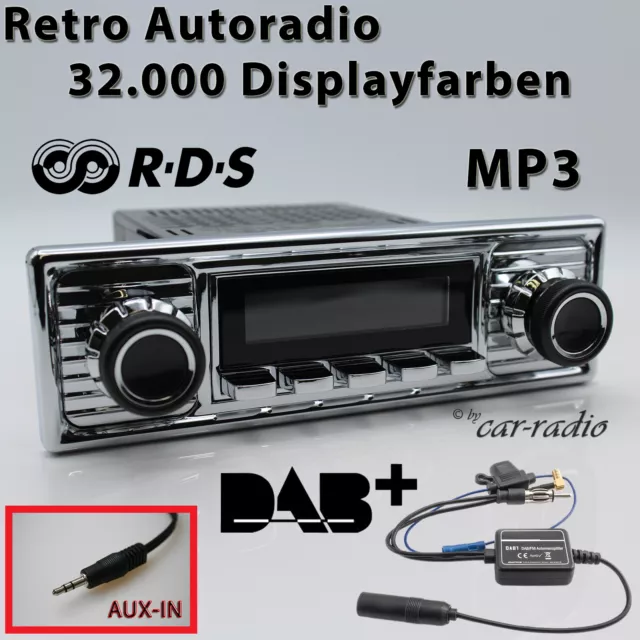  Retrosound Classic Becker Optik Komplettset DIN  Retro Autoradio