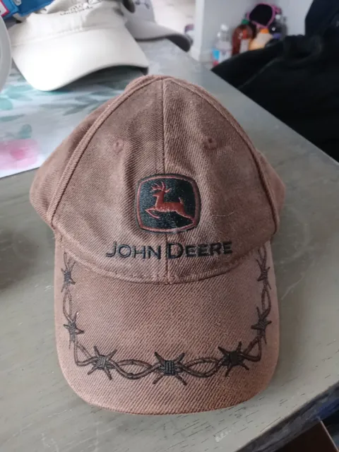 John Deere Workwear Waxed Canvas Hat W/Patch, Brown : John Deere