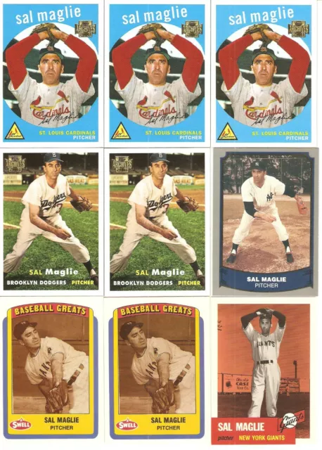 18 Card Sal Maglie Baseball Card Lot               302