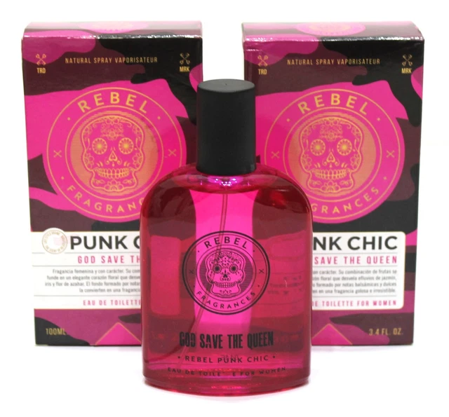 REBEL PUNK CHIC God Save The Queen EDT For Women 100ml x2