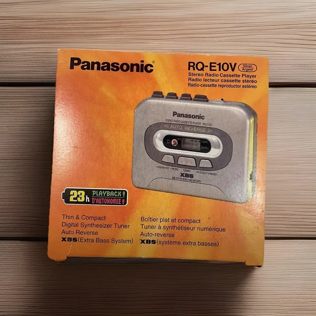 PANASONIC RQ-E10V Silver Walkman Stéréo Radio Cassette Player