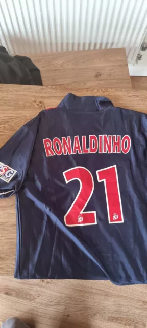 PSG Ronaldinho 01/02 Football Shirt - Great Condition - XXL