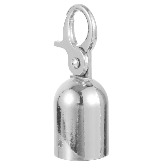 STAINLESS STEEL ROPE End Caps with Lobster Clasp Fastener and Hooks £