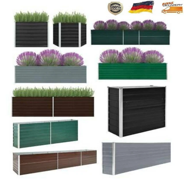 Hochbeet Pflanzkübel Stahl Metall Blumentöpf Kräuterbeet Gartenbeet Balkon Töpfe