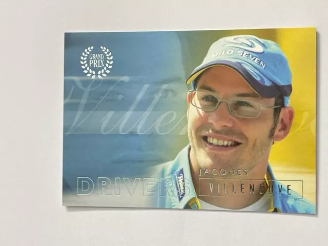 2005 Futera Grand Prix Formula 1 F1 Formel 1 Drivers Jacques Villeneuve Renault