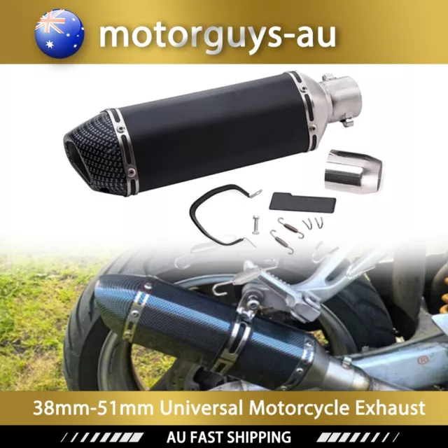 Universal Motorcycle Exhaust Muffler Pipe Removable DB Killer Slip on 38-51mm