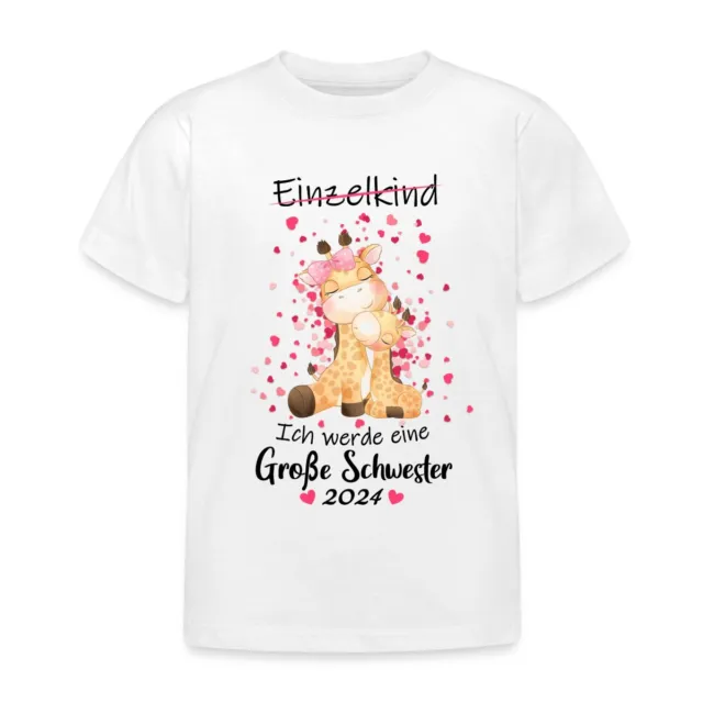 T-shirt Ich Werde Grande Sorella 2024 giraffe regalo idea regalo bambini