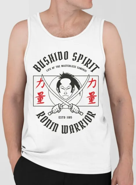 Top da uomo Bushido Spirit Ronin Warrior Samurai | gilet serigrafato