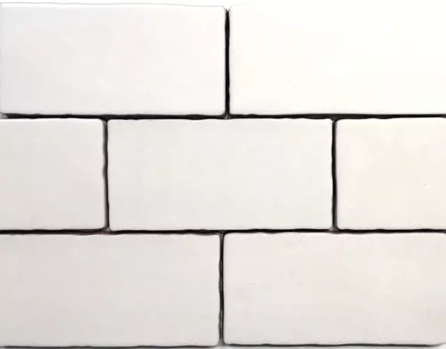 3x6 Biscuit Crackled Glaze Ceramic Tile, Wall and Backsplash Decor Bath Kitchen