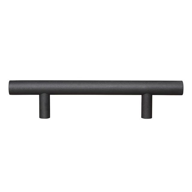 12" Matte Black Sliding Barn Door Pull Flush Handle Gate Hardware Set Cast Iron 6