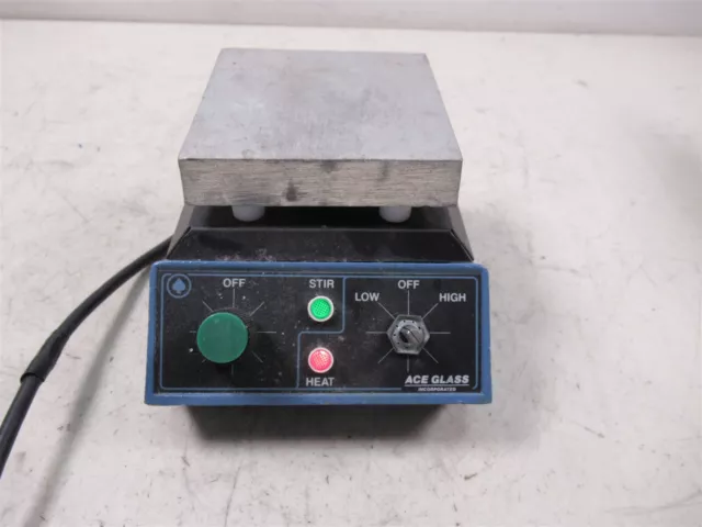 Ace Glass 542AACE Heated Magnetic Hot Plate 4"x4" Top Laboratory Stirrer Mixer