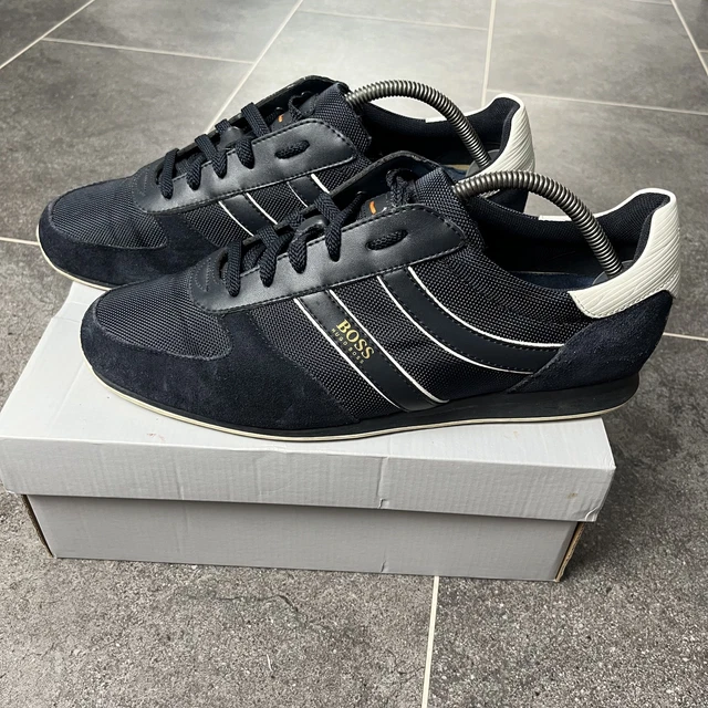 HUGO BOSS GYM Runner Trainers UK9 EU43 Blue Boxed 56.90