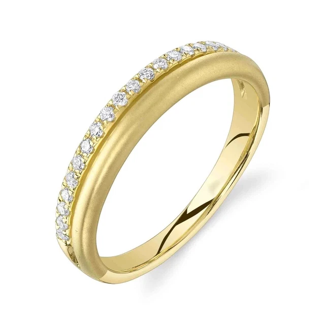 Bague Vintage Plaquée Or - Modèle Marguerite Avec Saphir Et Diamant De Couleur, Taille T52, Occasion Portée