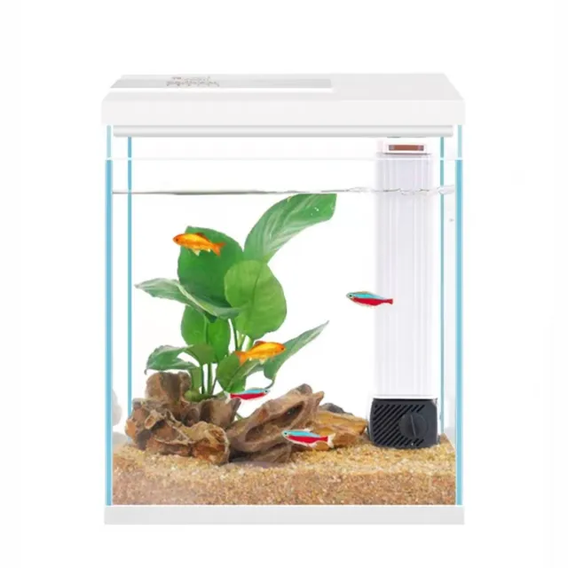 Pronetcus Betta Fish Tank, 2 Gallon Glass Aquarium Starter Kit, Small Fish Ta...