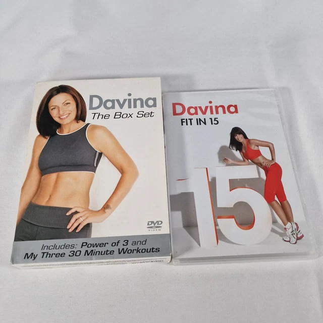 DAVINA WORKOUT DVD Bundle inc The Box Set & Fit in 15 Home Fitness ...
