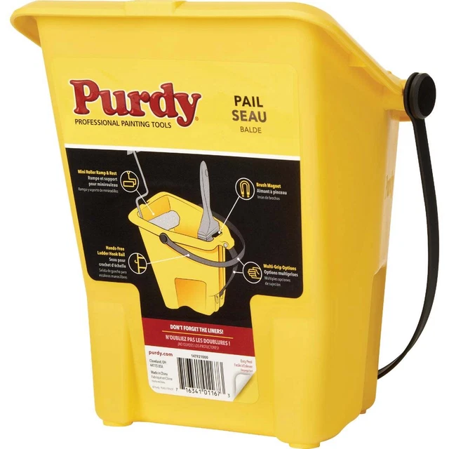 Purdy 1 Qt. Yellow Painter's Pail 14T921000 Pack of 3 Purdy 14T921000