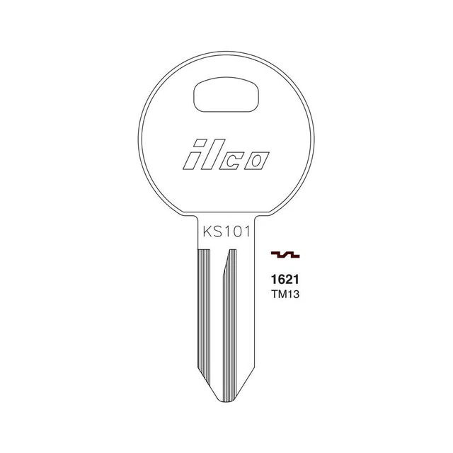 ILCO Fits for Trimark Commercial & Residencial Key Blank TM13 -TRM-11D (10 Pack)