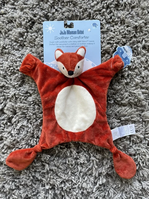 NEW JoJo Maman Bebe Fox Baby Soother Comforter Soft Hug Toy Blankie BNWT