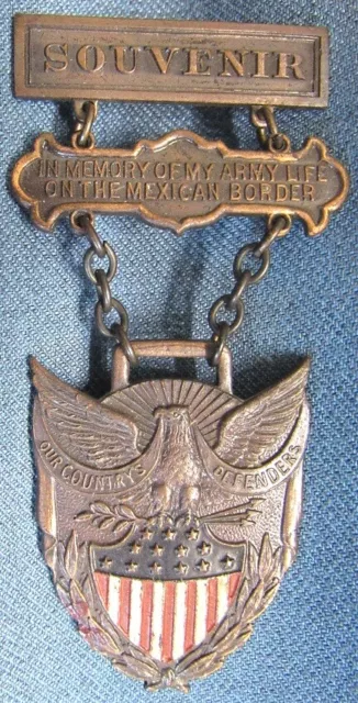 Original souvenir medal for 1916 Mexican Border Service