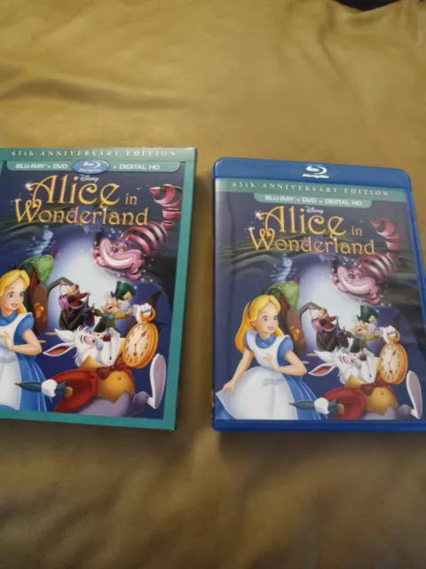 Alice in Wonderland 65th Anniversary Edition Blu-ray+DVD+Digital With cover