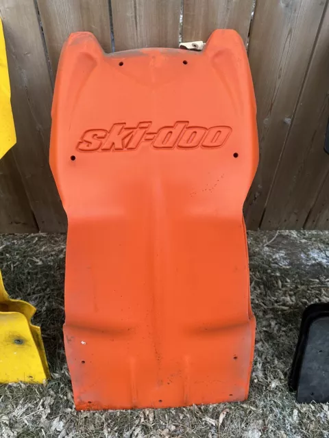 03-07 Skidoo Rev Orange Skid Plate