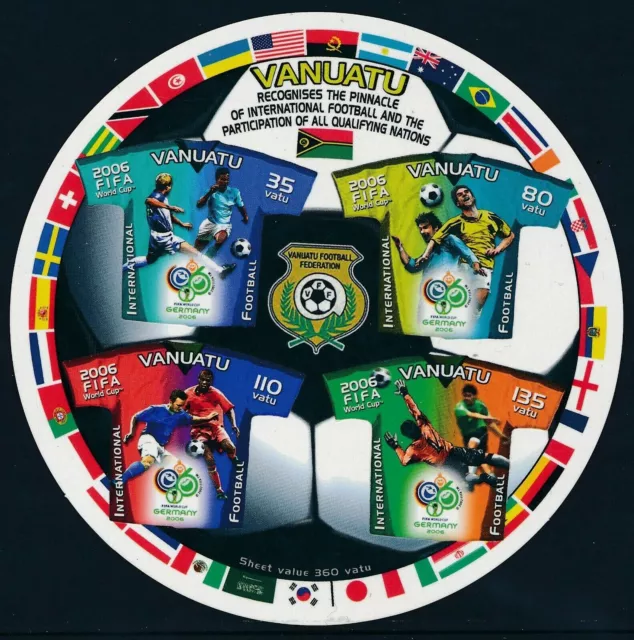 Vanuatu 2006 - FIFA World Cup Germany - Self Adhesive - Miniature Sheet - MNH