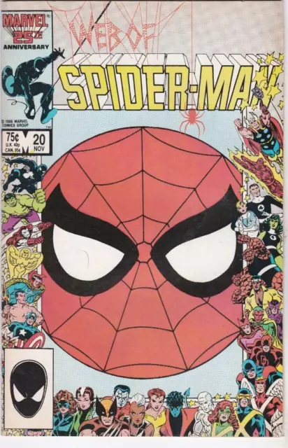 Web of Spider-Man #20: Marvel Comics: 1986