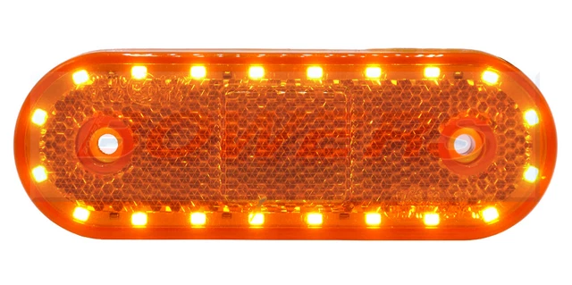 10 Luci Laterali LED 24V SMD – Gialle Ambra Per Camion, Rimorchio, Indicatori Di Posizione - Foto 4