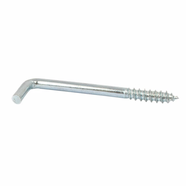 Home Wall L Shaped Self Tapping Metal Screw Hook Picture Hanger M5x60mm 20pcs 3