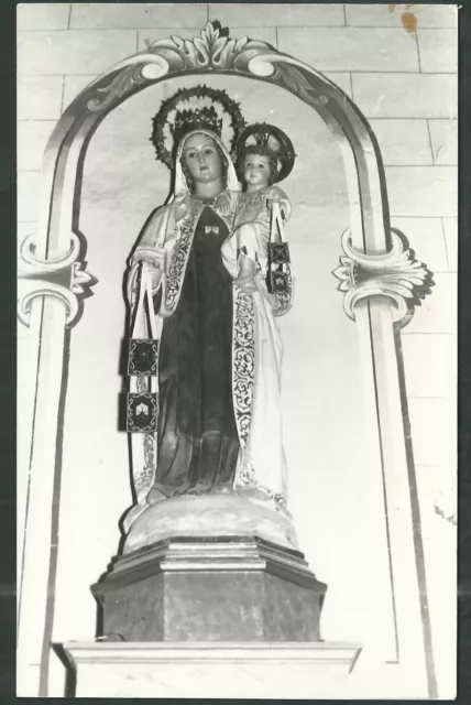 Foto antigua de la Virgen del Carmen andachtsbild santino holy card santini