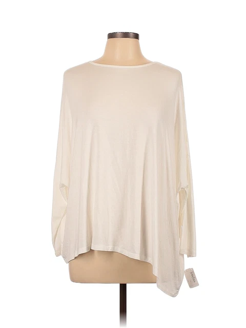 NWT Majestic Paris for Neiman Marcus Women Ivory Long Sleeve T-Shirt 12