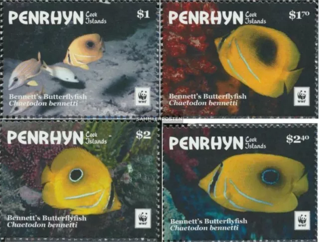 Penrhyn 829-832 (kompl.Ausg.) postfrisch 2017 Bennetts Falterfisch